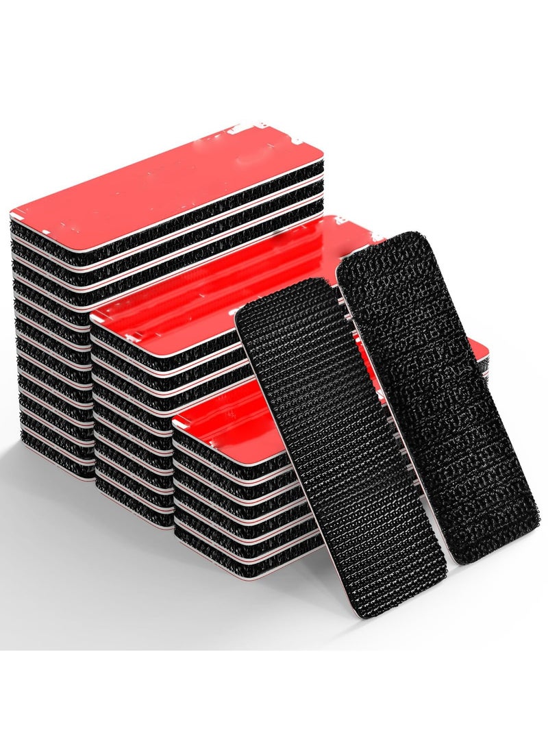 OSHIMA 20 Sets Heavy Duty Hook and Loop Strips, Velcro Tape, No Residue, Heat and Cold Resistant, Suitable for Car Floor Mats, Home, and Office (25 * 70 mm) - Image 1